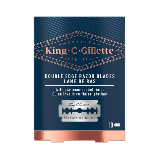 King C. Gillette Double Edge Razor Blades náhradné žiletky 10 ks