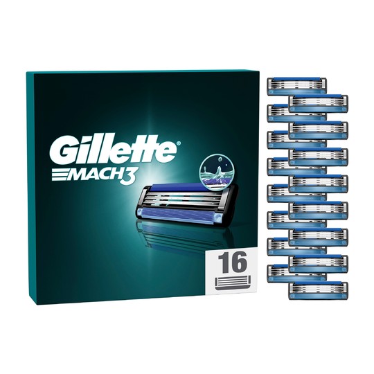 Gillette Mach3 náhradné hlavice 16 ks