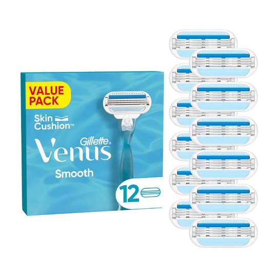 Gillette Venus Smooth náhradné hlavice 12 ks