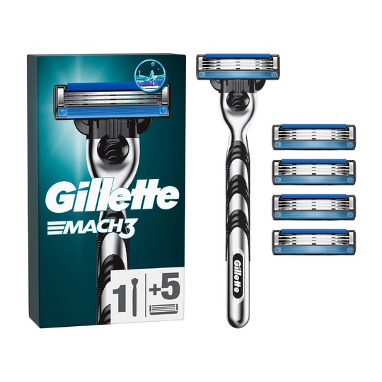 Gillette Mach3 holiaci strojček + 5 hlavíc